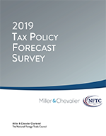 Cover of 2019 Tax Policy Forecast Survey - Click for Report