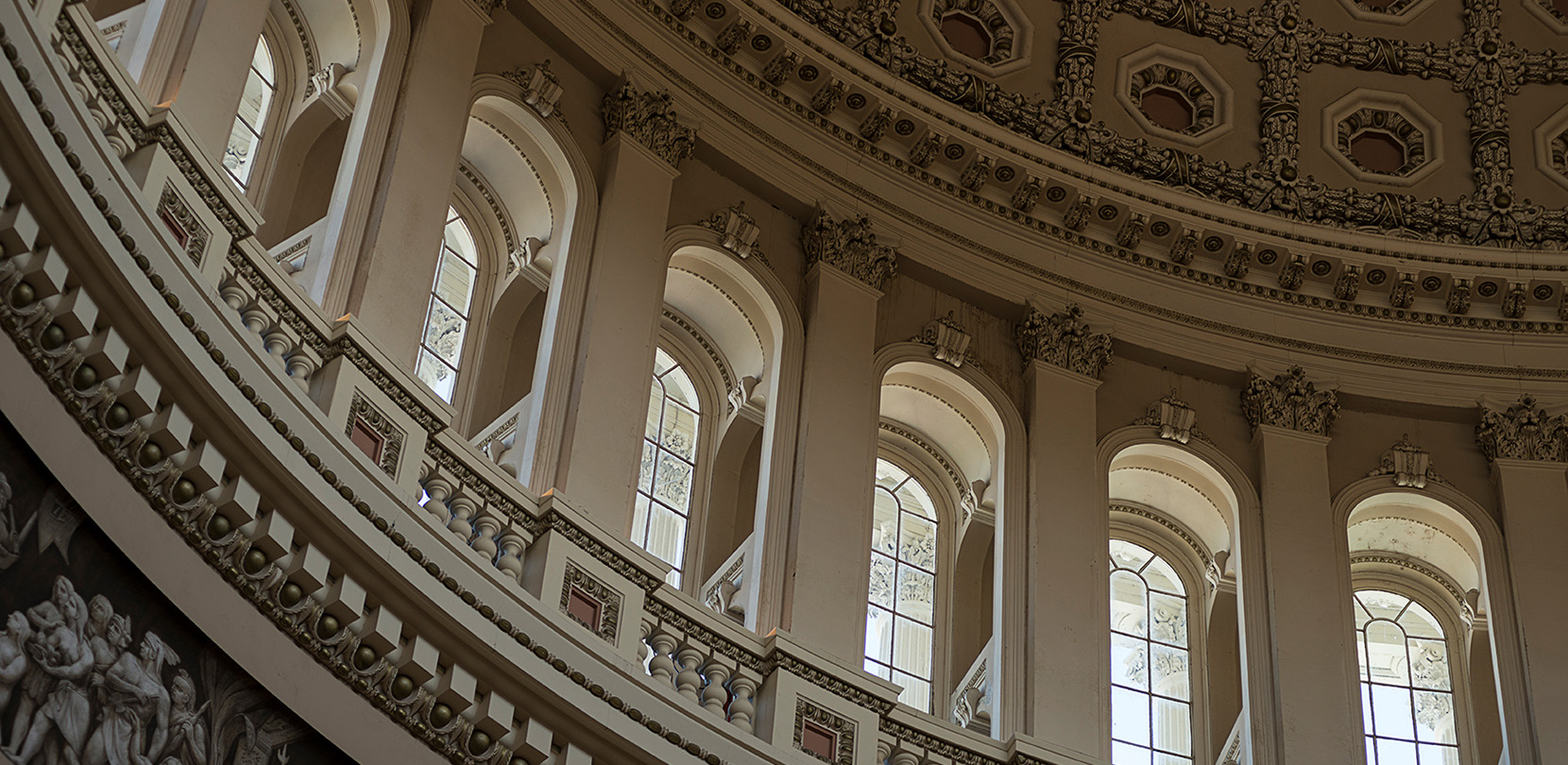 Interior of the U.S. Capitol dome