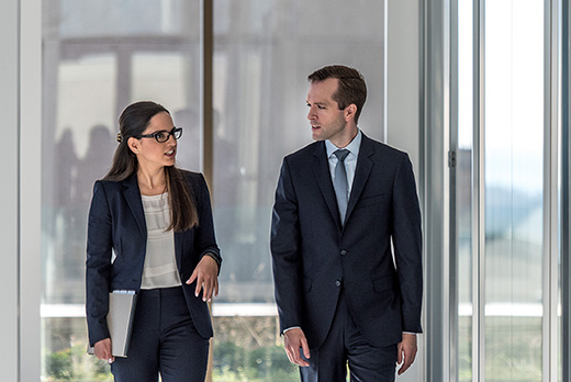 Two lawyers collaborating