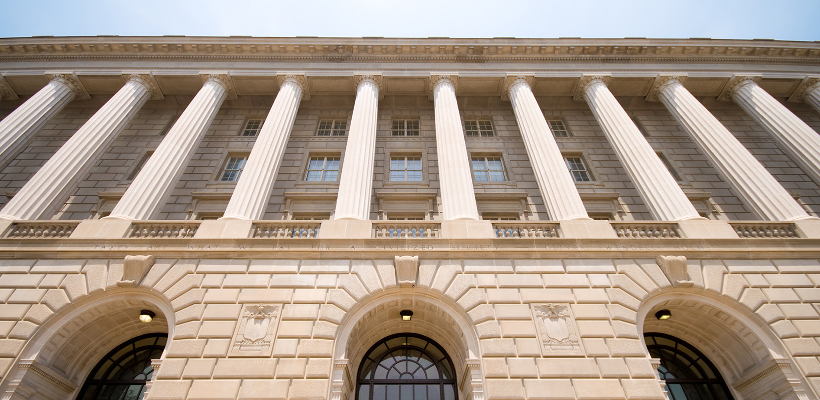 External photo of IRS building in Washington, DC