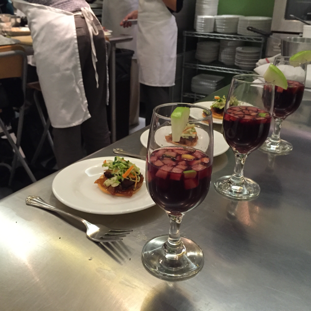 Photo of winning dish with apple sangria