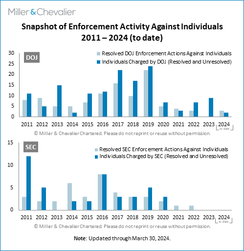 Snapshot of Enforcement Activity Against Individuals