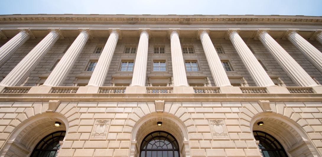 External photo of IRS building in Washington, DC