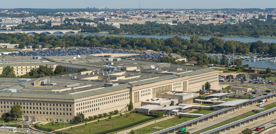 Aerial view of the U.S. Pentagon